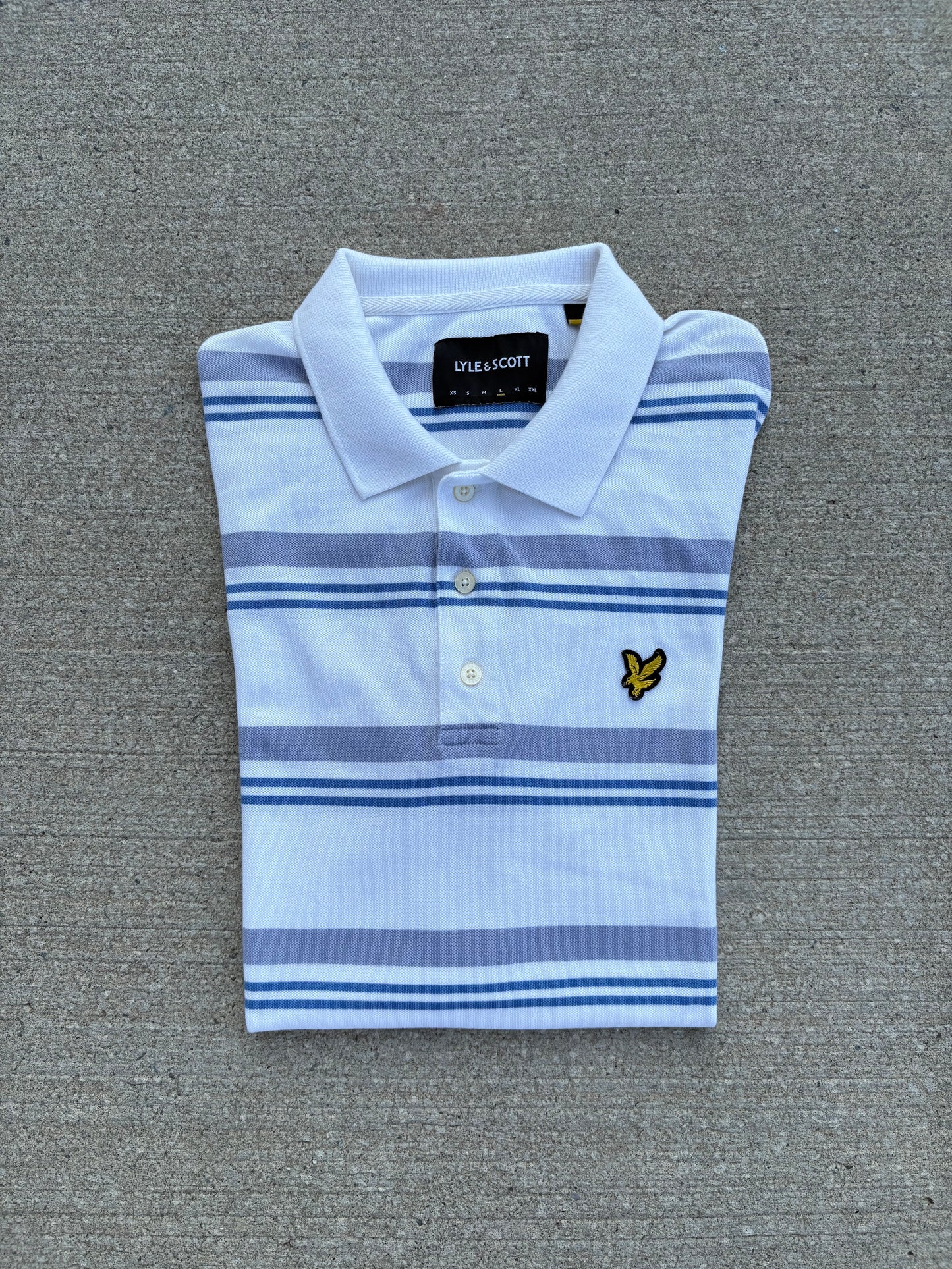 Lyle Scott Poloshirt Gestreift (L)