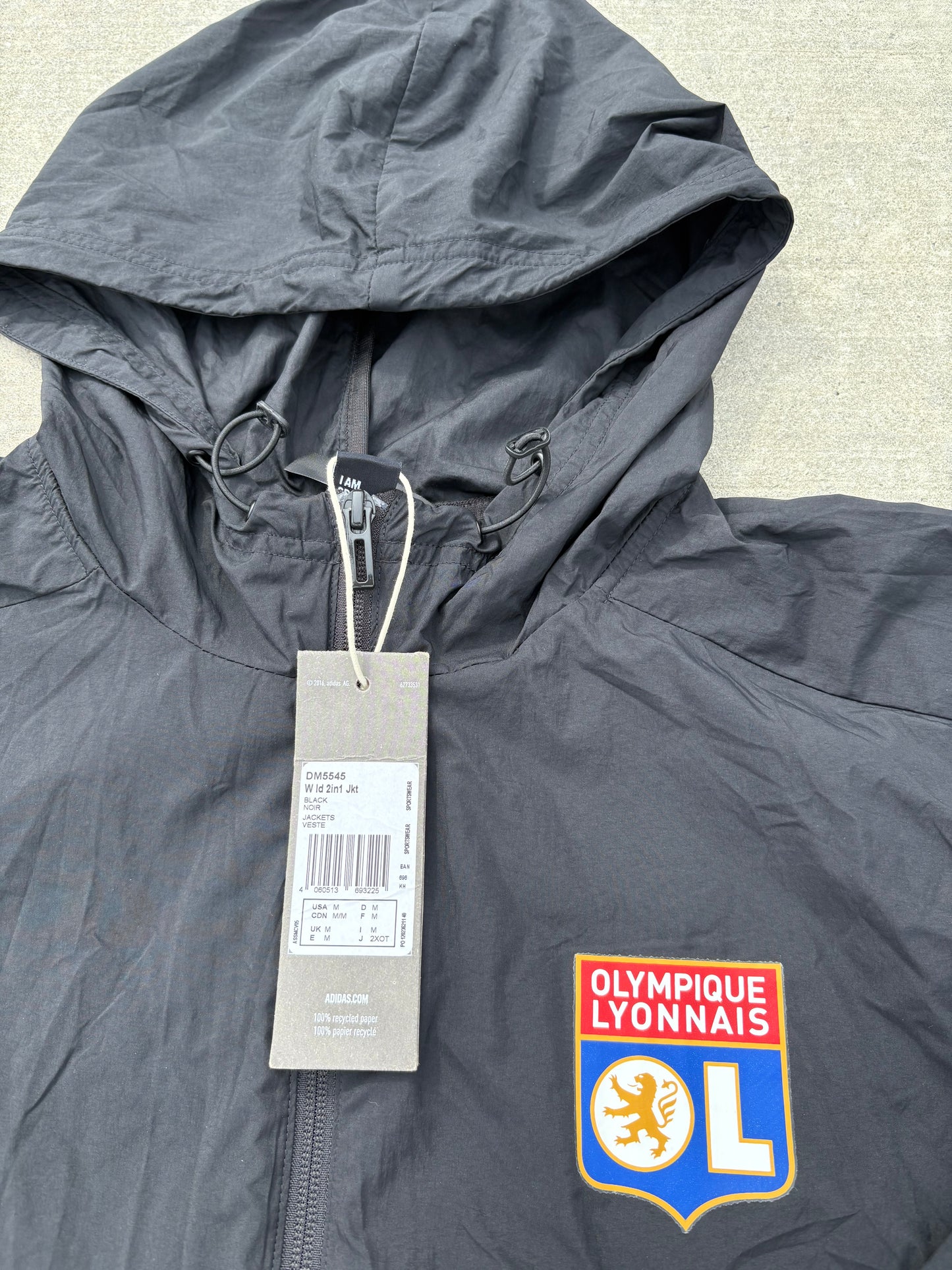 Adidas Olympique Lyon Windbreaker (S) NEU
