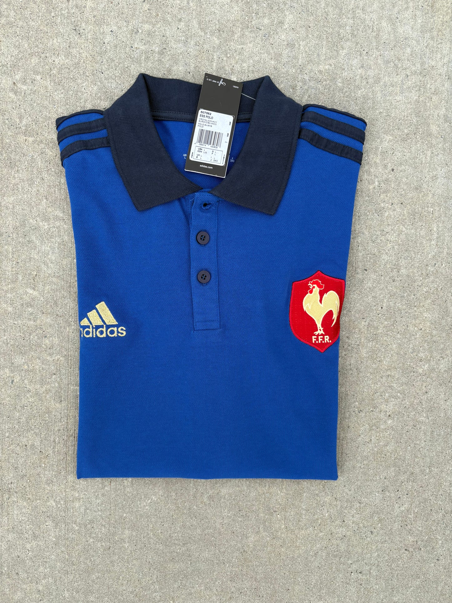 Adidas Frankreich Poloshirt (L) NEU