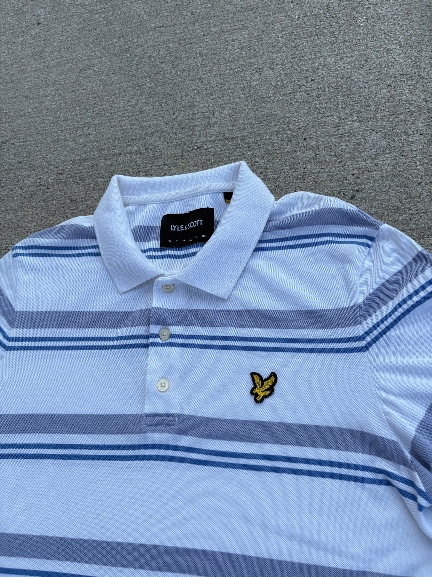 Lyle Scott Poloshirt Gestreift (L)